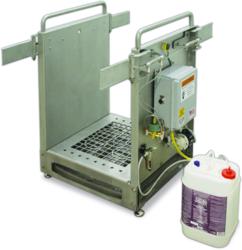 The HACCP Defender Boot Sanitizing Station from Best Sanitizers adds an additional layer of pathogen protection by reducing cross-contamination from boots before employees enter the food processing area or other critical control zones.
